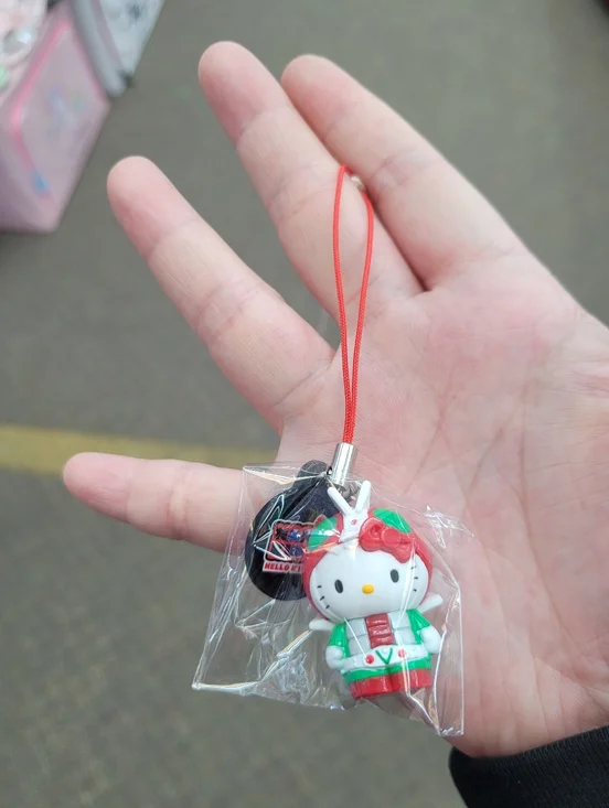 2009 Hello Kitty X Masked Rider Phone Charm Keychain - Picture 7 of 9